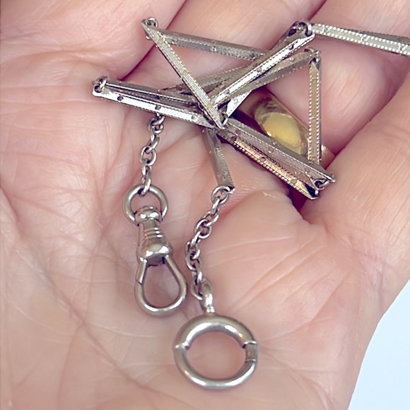 14 karat gold, vintage, watch chain - Picture 4 of 11